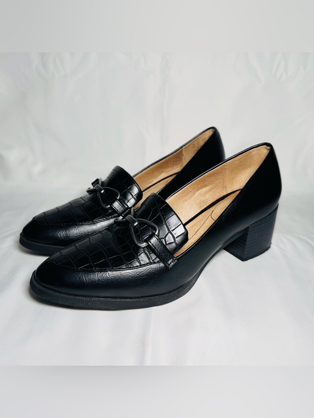 LifeStride Devyn 2 Pump Women’s Size 8 Black Block Heel